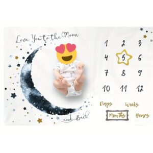 Kocyk do zdjęć księżyc szary