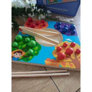 Alternative view of Układanka z koralikami kolorowe drzewka