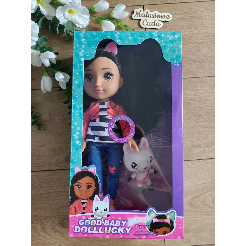 Lalka Koci Domek Gabi duża 35cm czerwone ubranko