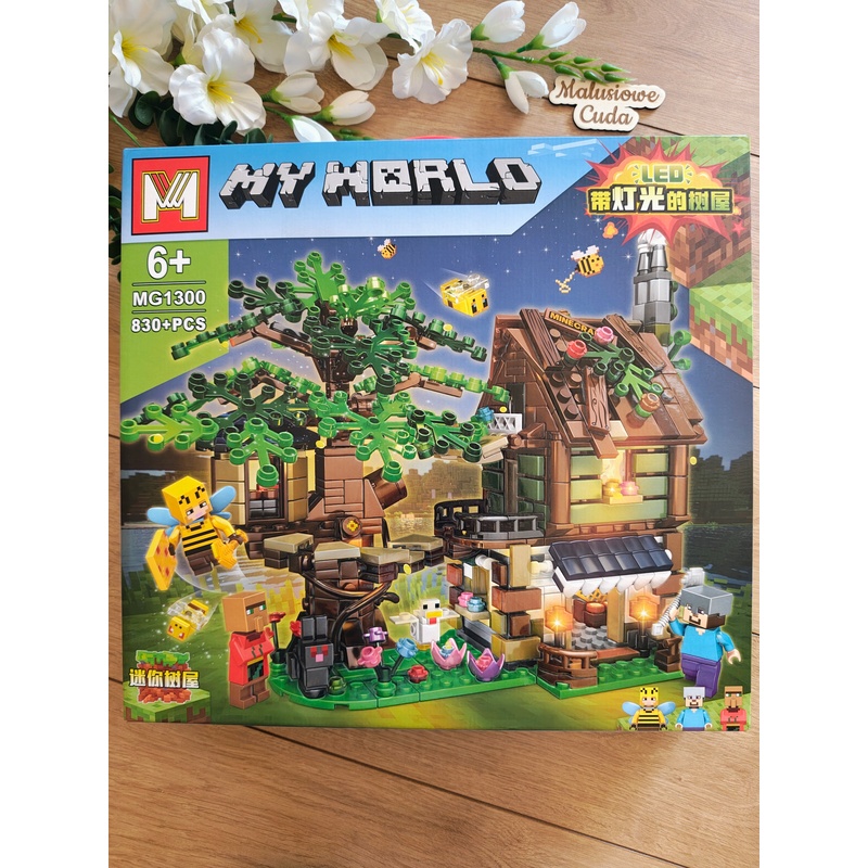Klocki Minecraft MyWorld MG1300 830 elem.
