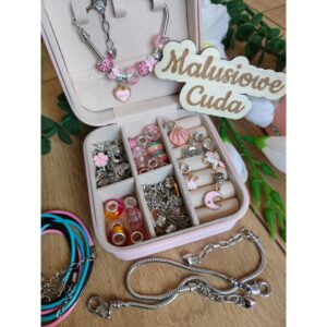 Alternative view of Pandorka zestaw różowa (motylek) 66 elem.