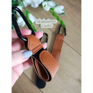 Haki do wózka brązowe komplet 2 szt.