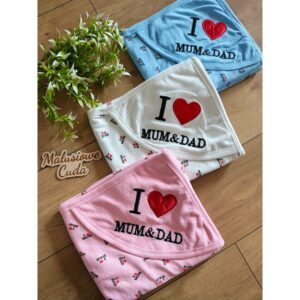 Alternative view of Ręcznik I<3Mum&Dad bawełna 90x80cm niebieski