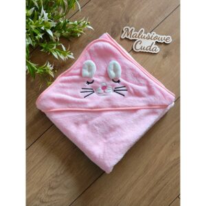 Ręcznik polar koralowy 80x80cm różowy