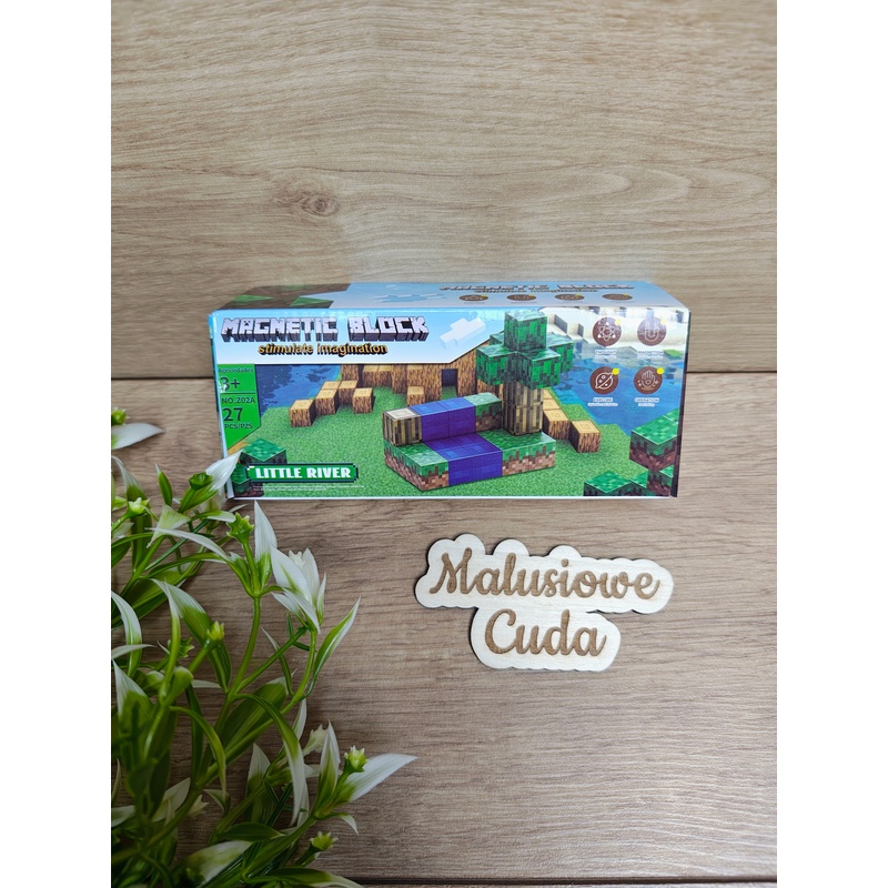 Klocki magnetyczne Minecraft 27 elem. - obrazek 2