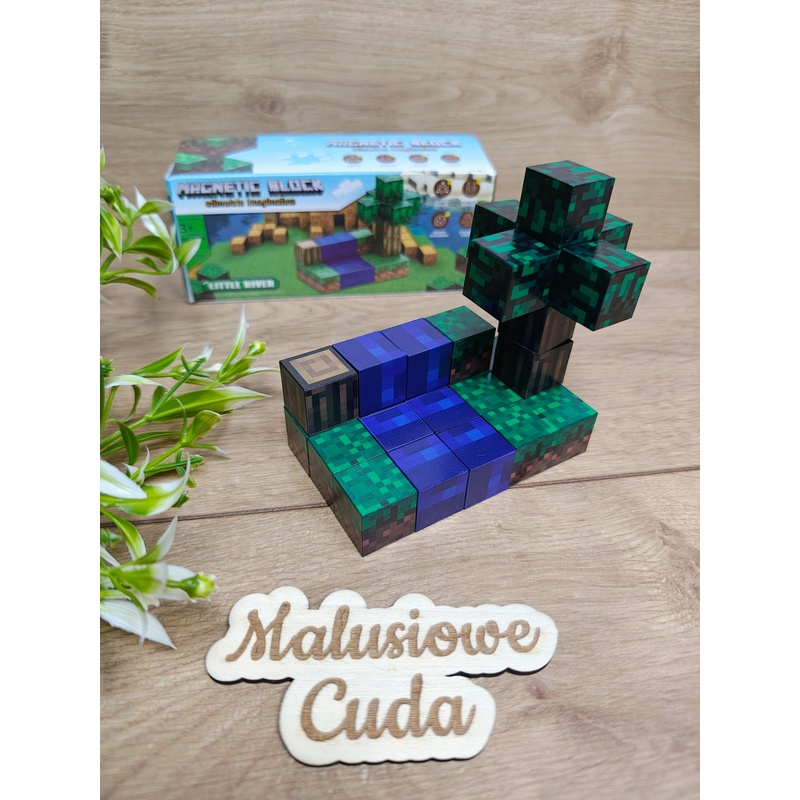 Klocki magnetyczne Minecraft 27 elem.