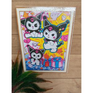 Haft diamentowy 30x40cm Kuromi kolorowe