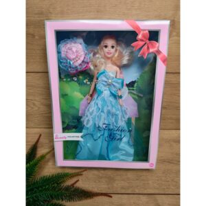 Lalka Beauty suknia balowa niebieska