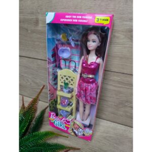 Alternative view of Lalka BeautyGirl z akcesoriami / różowa z regałem