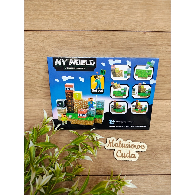 Klocki magnetyczne Minecraft MyWorld 32 elem. - obrazek 3