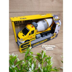 Auto Betoniarka 1:16 żółta