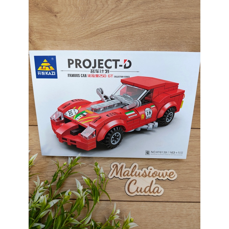 Klocki Auto Project-D NO.KY6139-4 czerwone 163 elem.