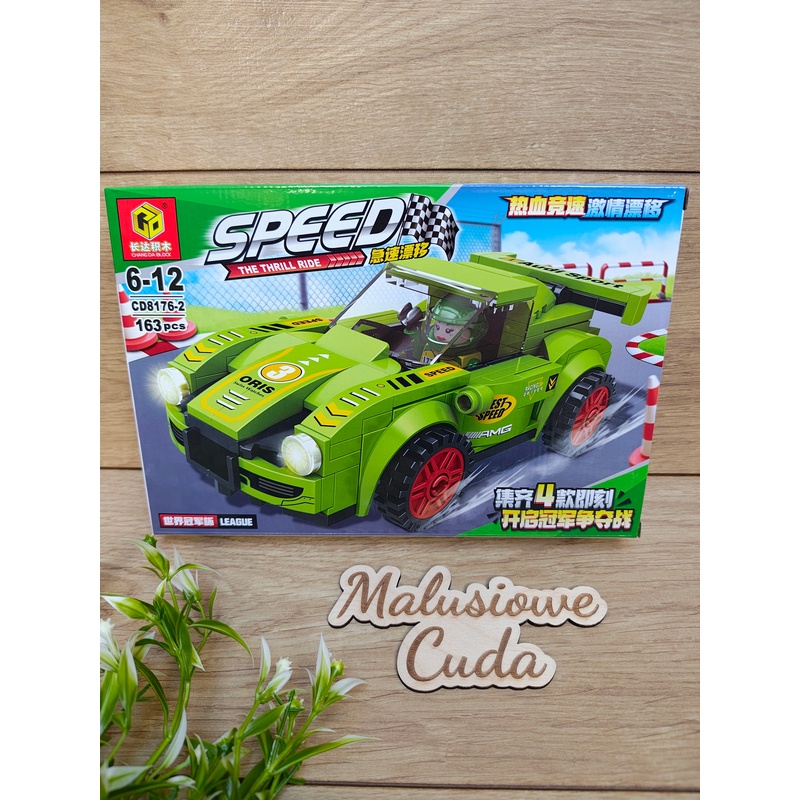 Klocki Auto Speed CD8176-2 zielone 163 elem.