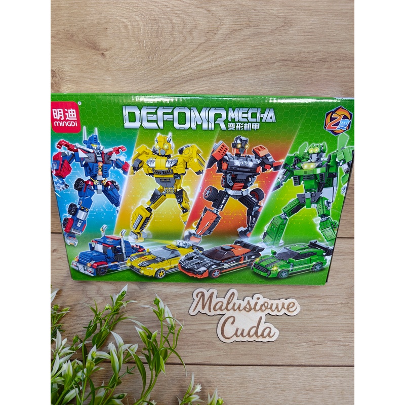 Klocki Auto/Robot Mingdi K0615-1 niebieskie 318 elem. - obrazek 2