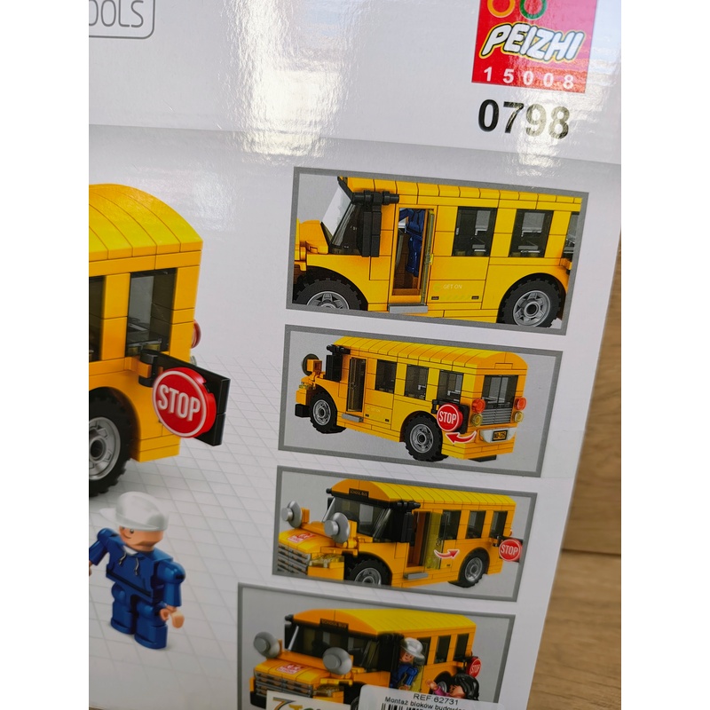 Klocki Auto City Series 0798 bus żółty 242 elem. - obrazek 2