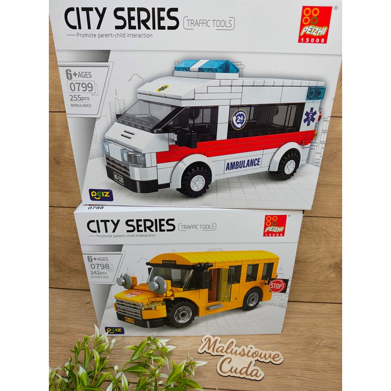 Klocki Auto City Series 0799 karetka/ambulans 255 elem. - obrazek 4