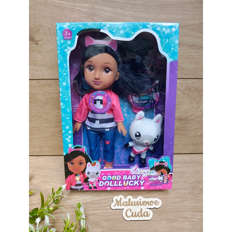 Lalka Koci Domek Gabi czerwone ubranko /wys. 26cm