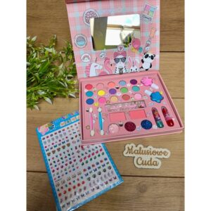 Paletka do malowania różowa z bransoletką