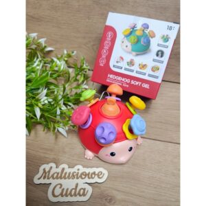 Zabawka sensoryczna jeż czerwony 18m+