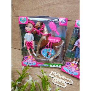 Alternative view of Lalka Lorlian z konikiem czerwone spodnie /wys. 15cm