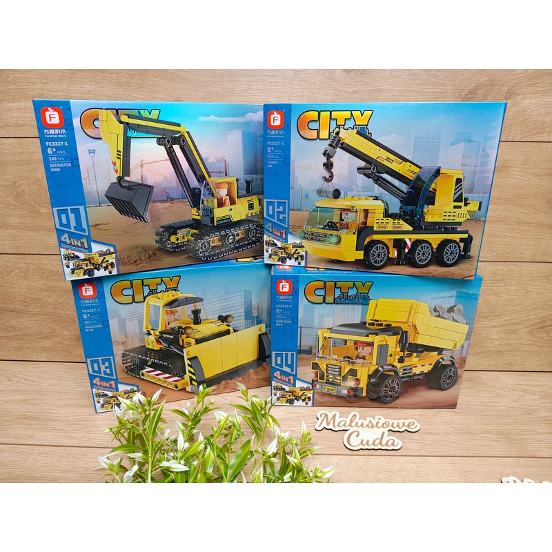 Klocki Auto Maszyny budowlane FC3327-4 232 elem. - obrazek 2
