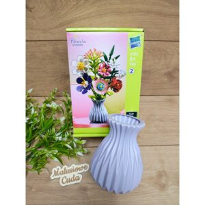 Klocki Kwiaty z wazonem 109-2 zielone 730 elem. wazon