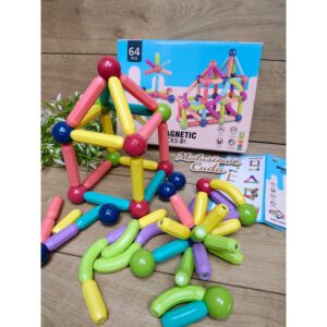 Klocki magnetyczne Sticks 64 elem.