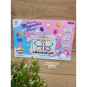 Alternative view of Tablica magnetyczna guziki konik różowy