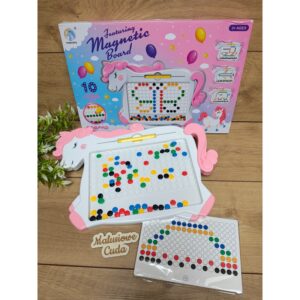 Tablica magnetyczna guziki konik różowy