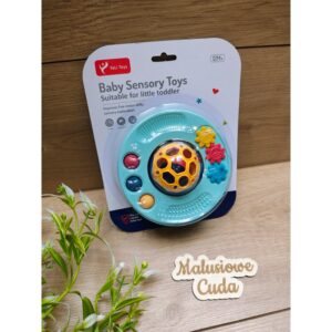 Grzechotka piłka zielona 12m+