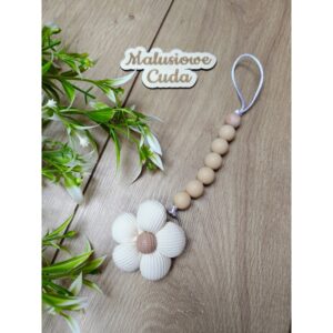 Zawieszka do smoczka - kwiatek