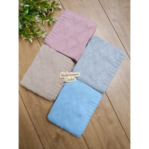 Alternative view of Kocyk 90x70cm bawełna romby beżowy