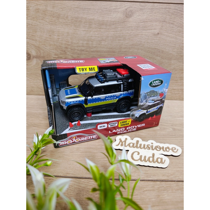 Autko Majorette: Grand Land Rover policja, 12,5 cm - obrazek 3