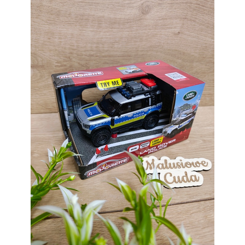 Autko Majorette: Grand Land Rover policja, 12,5 cm