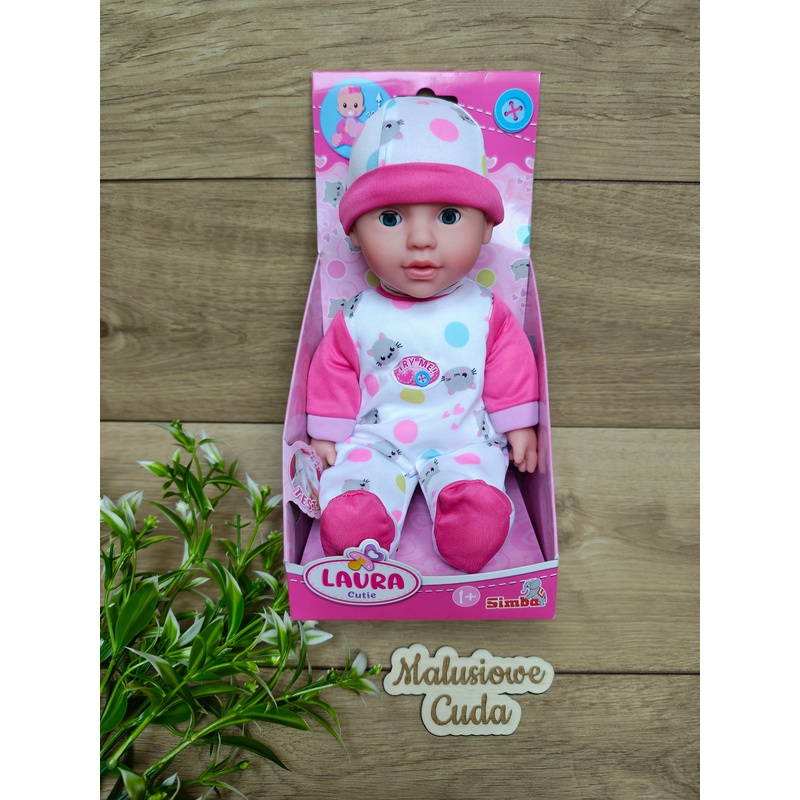 Lalka New Born Baby - Laura Słodki bobas z dźwiękiem, 30 cm - obrazek 3