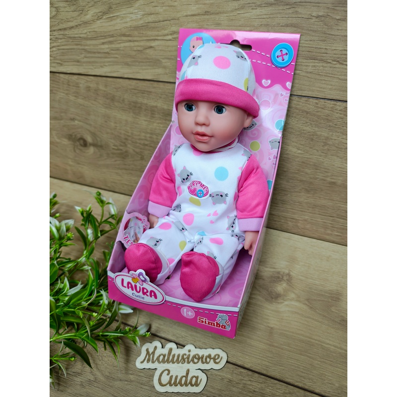 Lalka New Born Baby - Laura Słodki bobas z dźwiękiem, 30 cm - obrazek 2