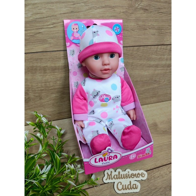 Lalka New Born Baby - Laura Słodki bobas z dźwiękiem, 30 cm