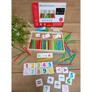 Patyczki do nauki liczenia z tablicą na odwrocie