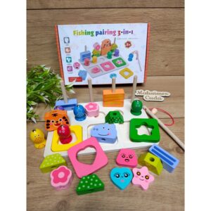 Alternative view of Układanka sorter łowienie rybek - cztery kolumny