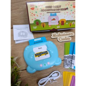 Alternative view of Czytnik kart do nauki słówek polsko-angielski niebieski