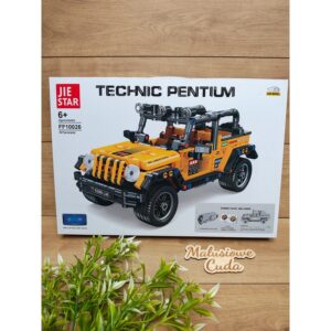 Klocki Auto zdalnie sterowane JIE STAR FF10026 żółte 521 elem.