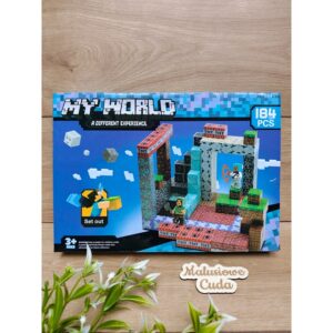 Klocki magnetyczne Minecraft MyWorld 184 elem.