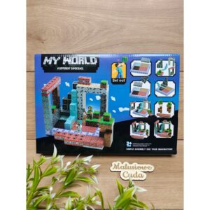 Alternative view of Klocki magnetyczne Minecraft MyWorld 184 elem.