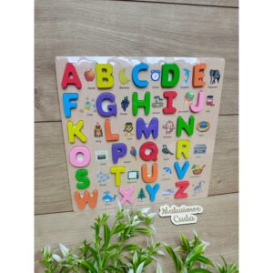 Układanka tablica z alfabetem 30x30cm