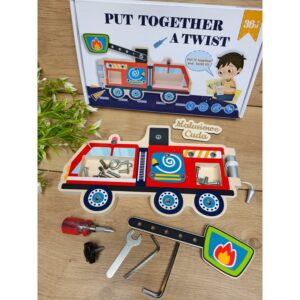 Zabawka drewniana Wóz strażacki