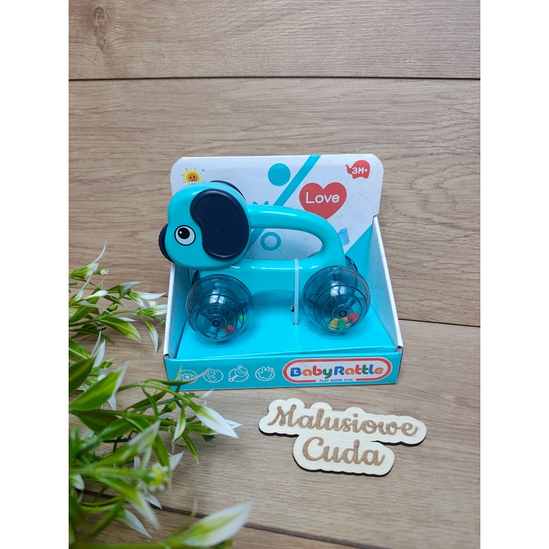 Grzechotka piesek niebieski 3m+