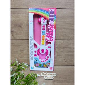 Gitarka różowa 3+