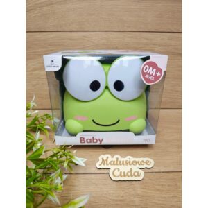 Pudełko na chusteczki z grzechotkami zielone 0m+