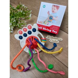 Zabawka sensoryczna / Gryzak ośmiornica różowa 18m+