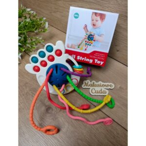 Zabawka sensoryczna / Gryzak ośmiornica niebieska 18m+